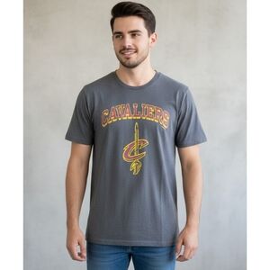 NBA Cleveland Cavaliers Short sleeve T-shirt Gray Size 2XL